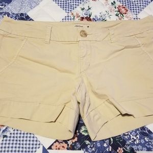Ladies American Eagle Khaki Shorts Size 6